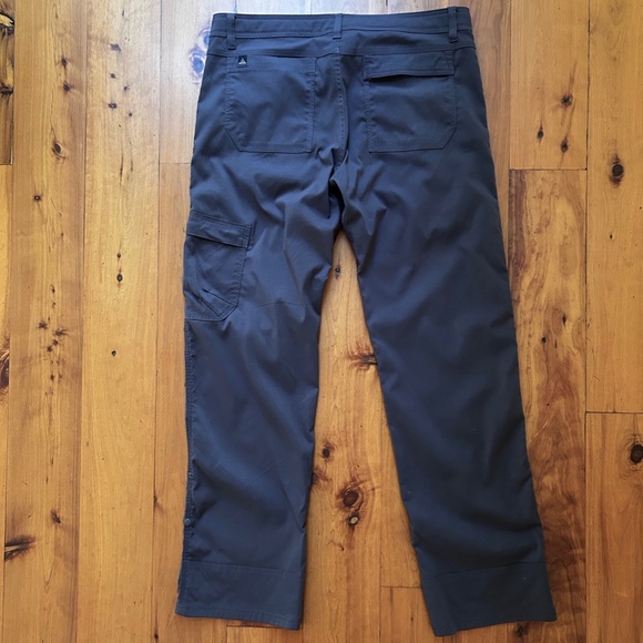 PrAna Men's Stretch Zion Pants 34 x 32 Dark Iron (Gray) - Very Good Condition - Picture 2 of 4